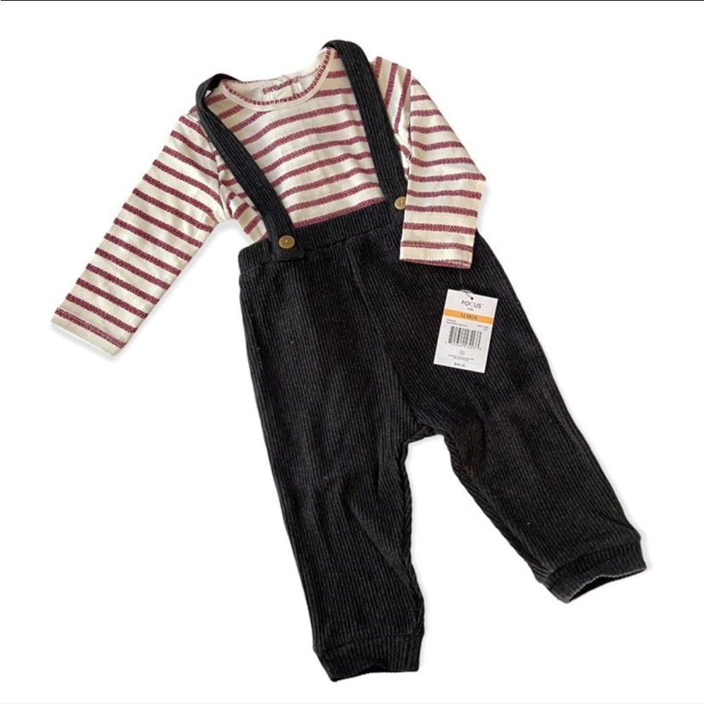 - Focus Kids Organic overalls outfit